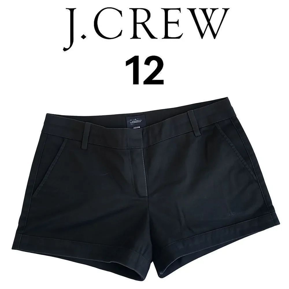 J.Crew Navy Blue Cotton 3” Stretch Chino Shorts - Size 12